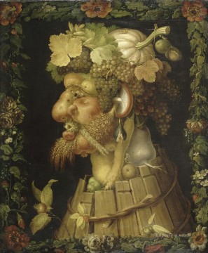 Giuseppe Arcimboldo Painting - Autumn 1573 Giuseppe Arcimboldo